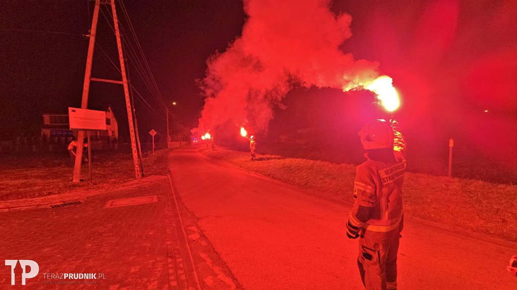 Powitanie nowego pojazdu OSP Łąka Prudnicka