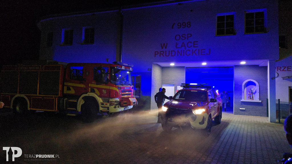 Powitanie nowego pojazdu OSP Łąka Prudnicka