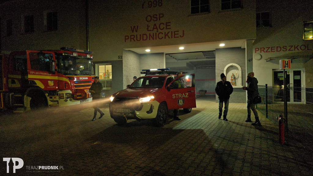 Powitanie nowego pojazdu OSP Łąka Prudnicka