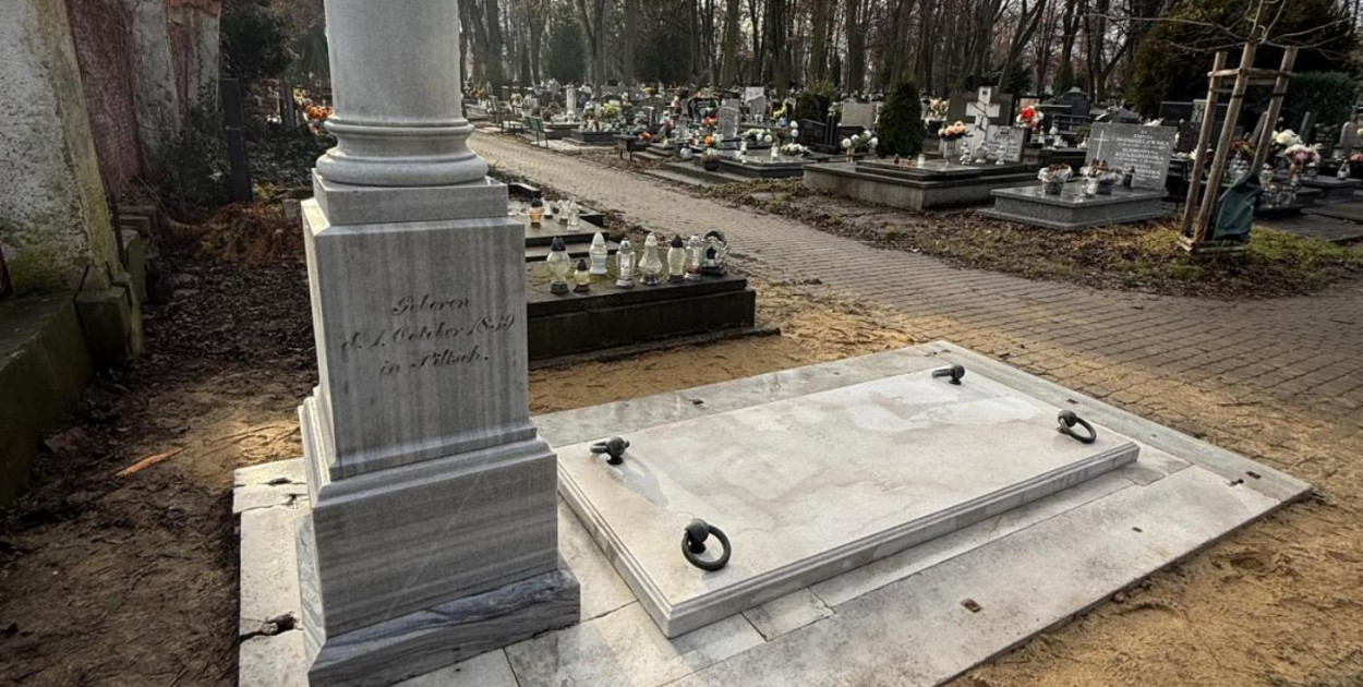 Grobowiec Moritza Kremsera dawniej i dziś