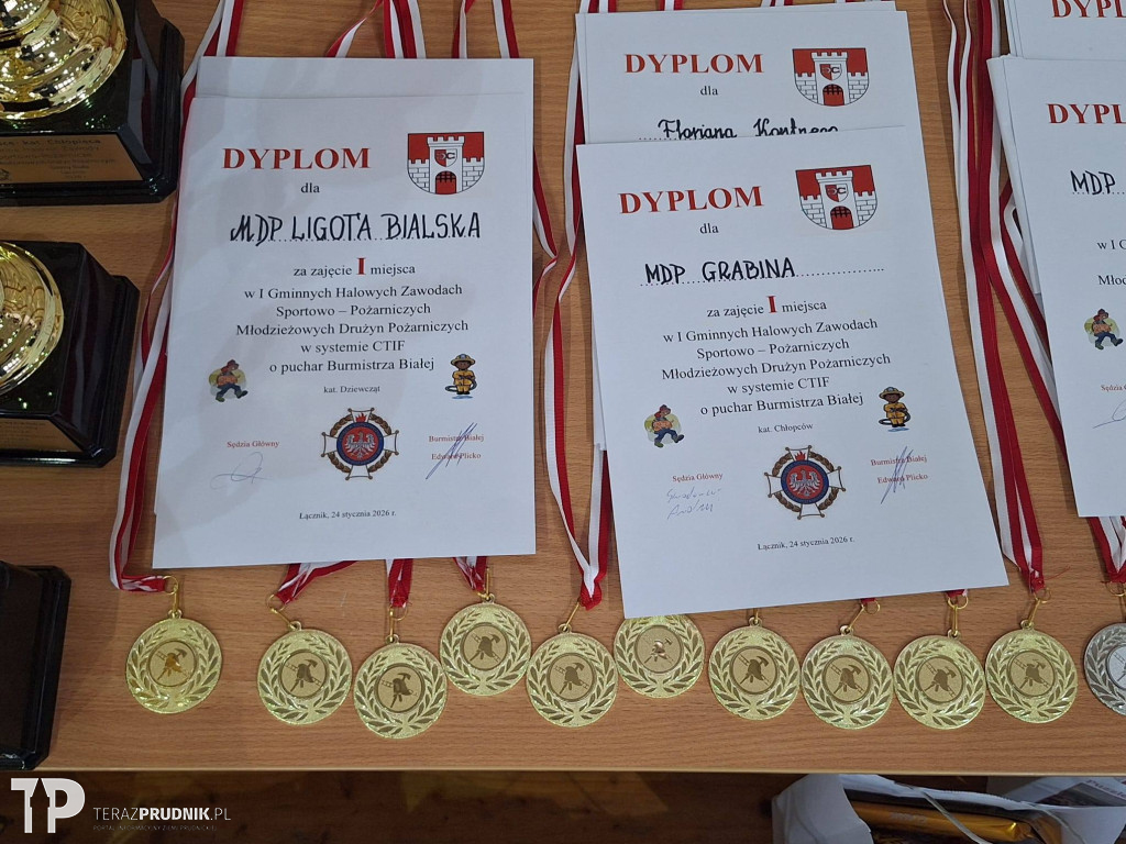 I Gminne Halowe Zawody Młodzieżowych Drużyn Pożarniczych Gminy Biała