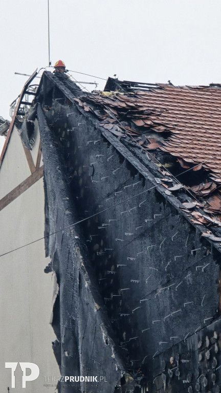 Pożar na terenie kompleksu hotelowego w Pokrzywnej