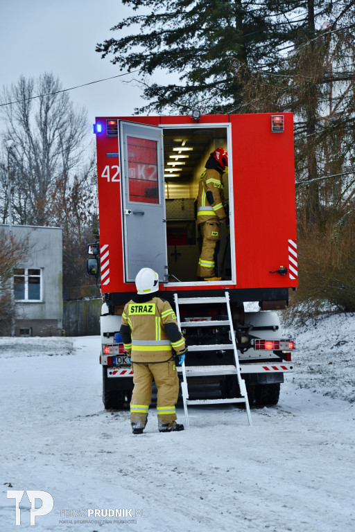 Pożar na terenie kompleksu hotelowego w Pokrzywnej