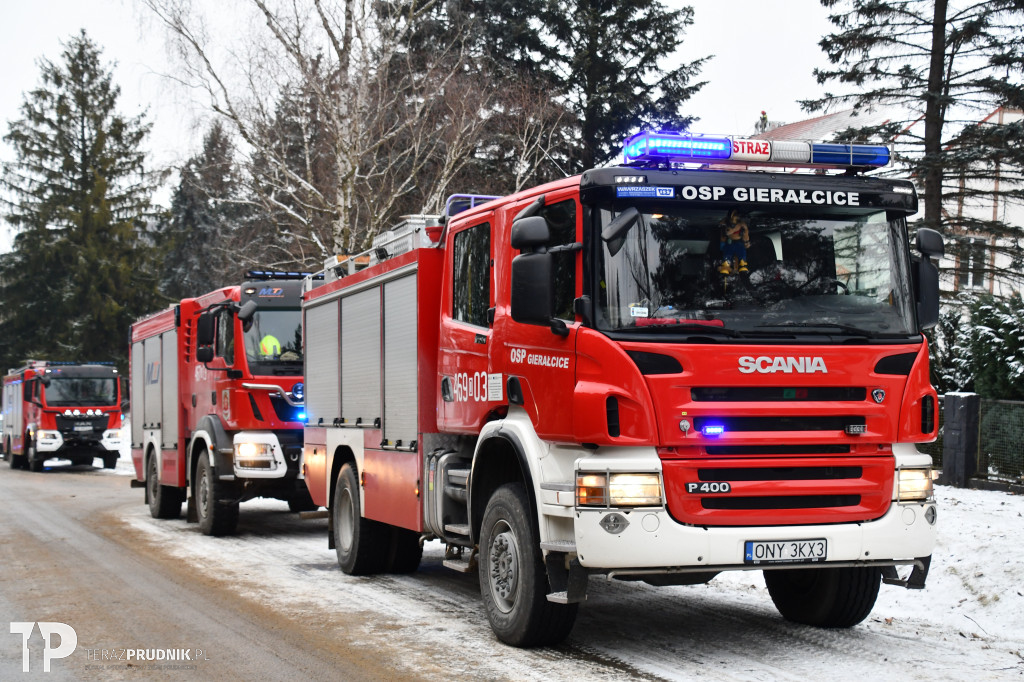 Pożar na terenie kompleksu hotelowego w Pokrzywnej