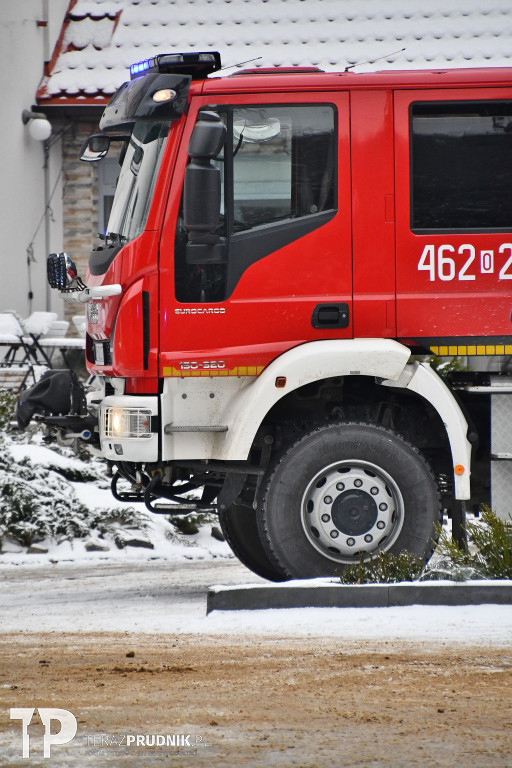 Pożar na terenie kompleksu hotelowego w Pokrzywnej