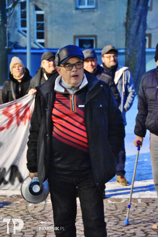 Spotkanie z Bąkiewiczem i protest