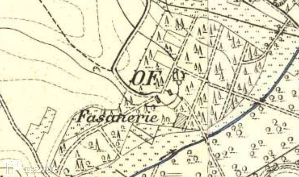 Bażantarnie na dawnych mapach