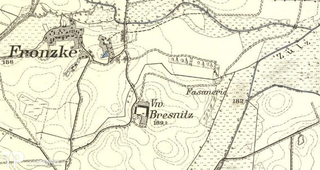 Bażantarnie na dawnych mapach