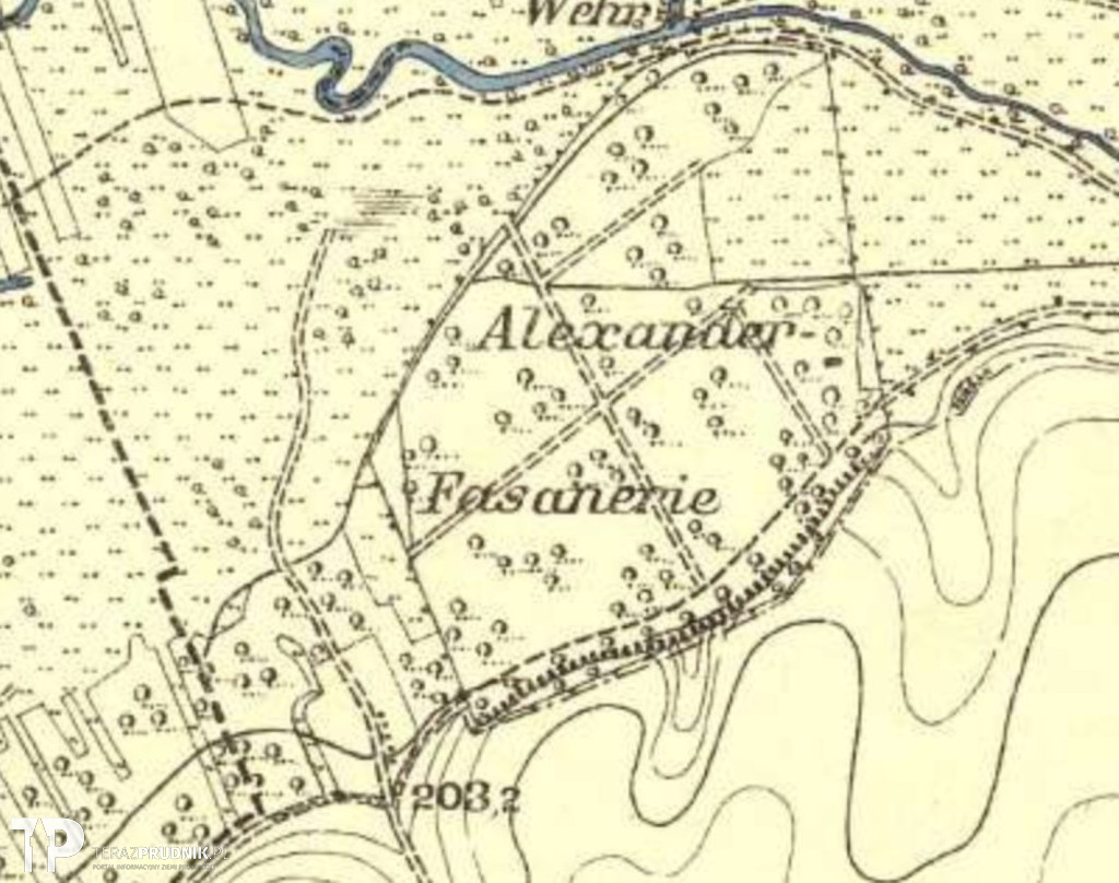 Bażantarnie na dawnych mapach