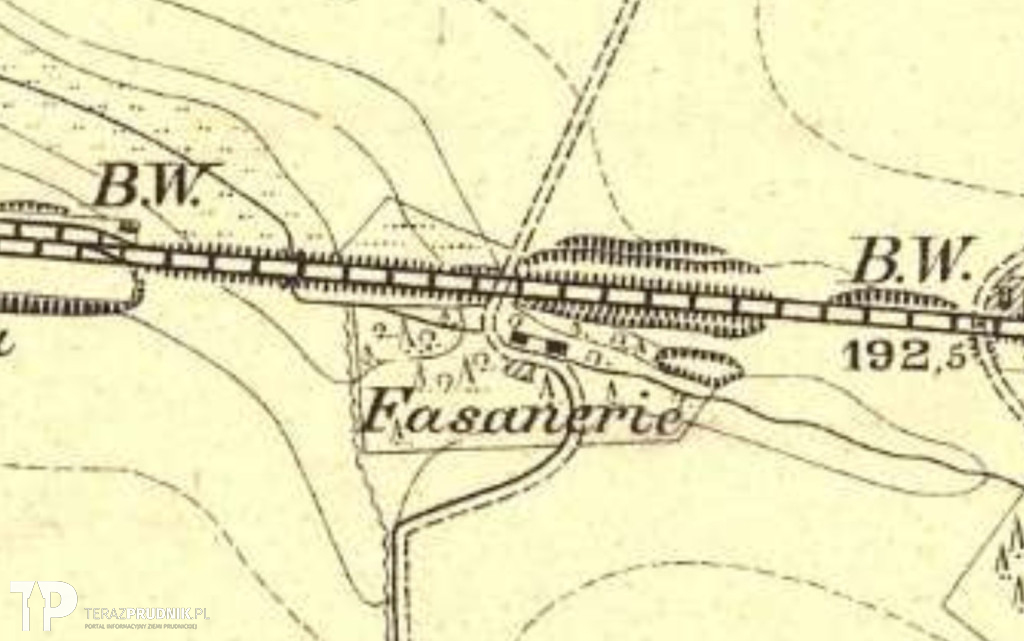 Bażantarnie na dawnych mapach