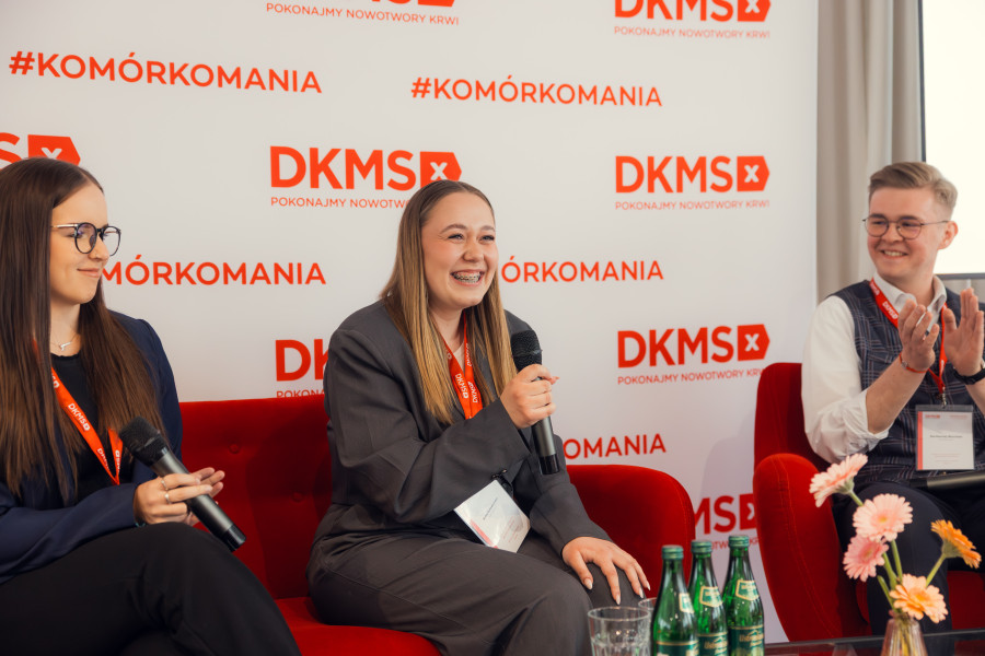 A. Polewska, A. Kołodzińska i B.Śliwińska (fot. Fundacja DKMS)
