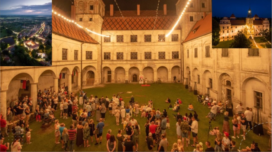 Fragment prezentacji dotyczący projektu Fundacji na Rzecz Zamku Książęcego Niemodlin 1313 (il. fundacja)