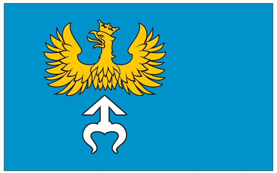 Flaga Powiatu Krapkowickiego (il. Powiat Krapkowicki)