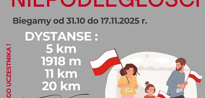 Wirtualny Bieg Niepodległości już od jutra