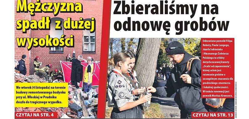 Nowy numer "Tygodnika Prudnickiego" do kupienia od środy (5 listopada)