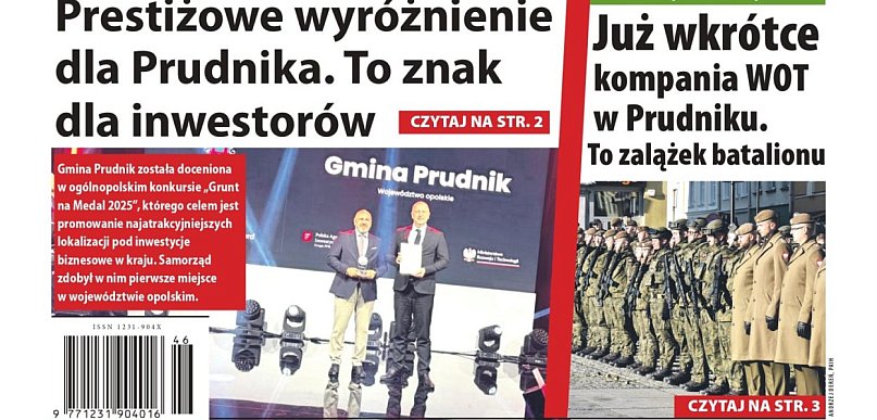 Nowy numer "Tygodnika Prudnickiego" do kupienia od środy (12 listopada)