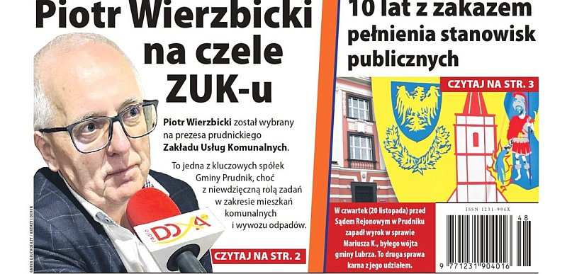 Nowy numer "Tygodnika Prudnickiego" do kupienia od środy (26 listopada)