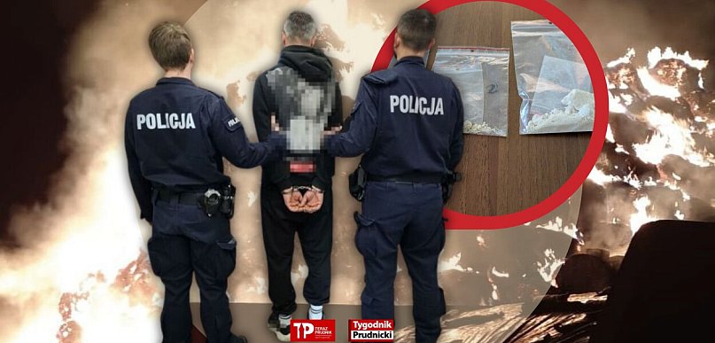 Podpalił baloty słomy - straty sięgają 100 tysięcy złotych. W tle narkotyki